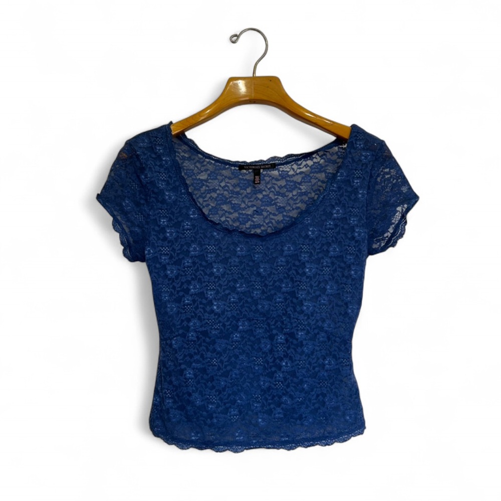Victoria’s Secret blue lacy babydoll tee
